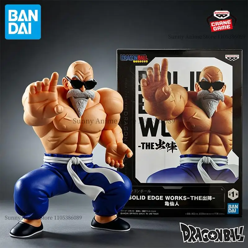 Figuras de Acción Originales Bandai Banpresto de Dragon Ball Z SOLID EDGE WORKS THE DEPARTURE, Maestro Roshi, Figuras de Anime, Juguetes, Muñecas, Regalo