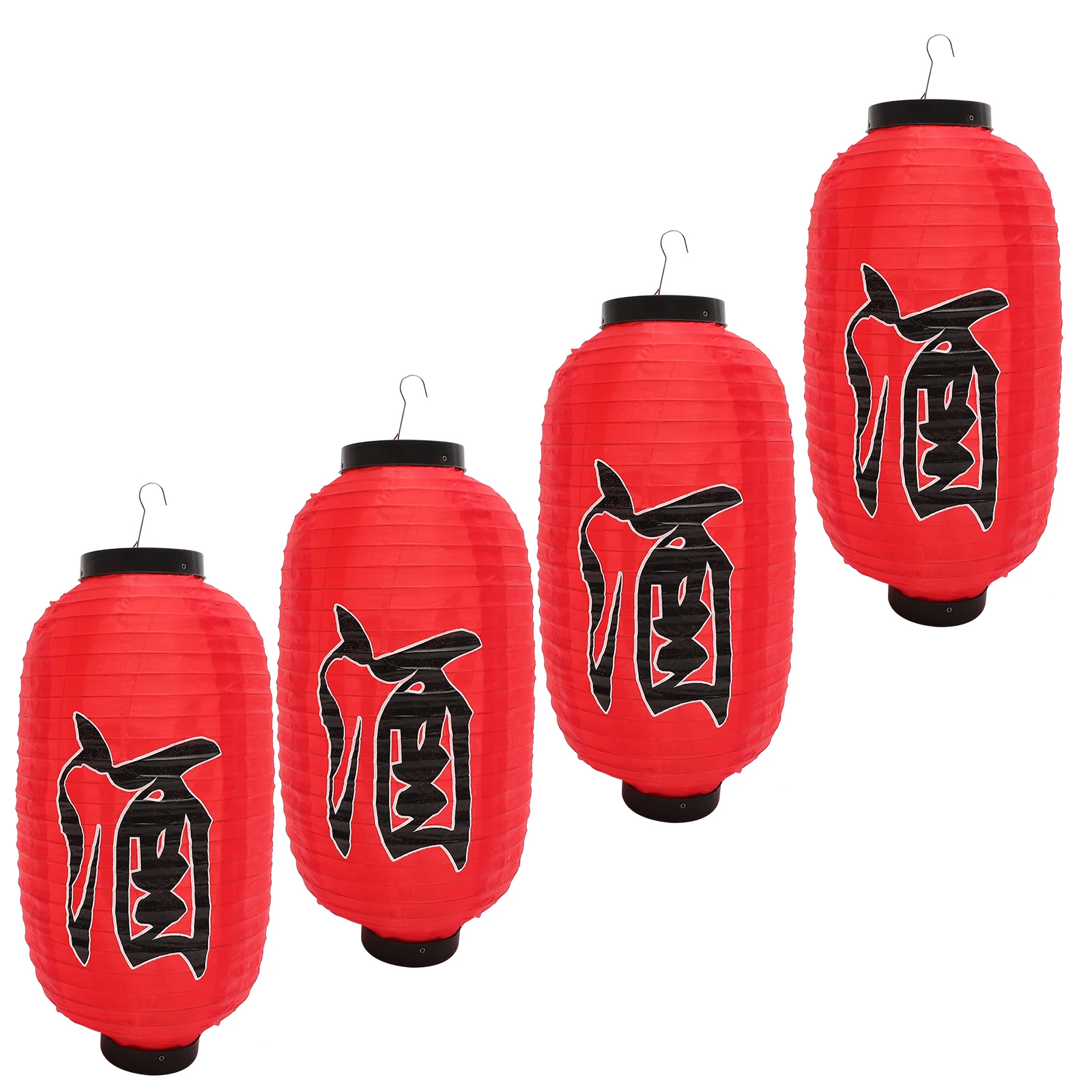 

4 Pcs Outdoor Lanterns Lanterns Japanese Decor Silk Cloth Festive Home Party Dining Room Table Outdoor Ornaments