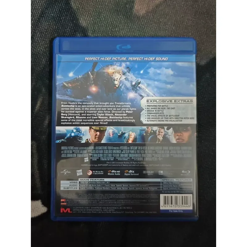 Hong Kong Version Blu Ray Super Battleship Disc Seamless Massive Behind The Scene With Chinese Characters In The Whole Area