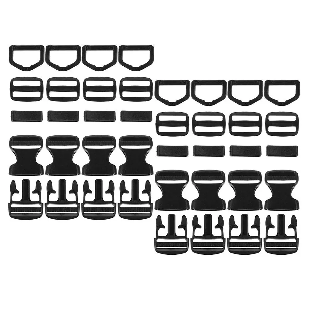 

8 Sets Pet Collar Buckles Adjustable Webbing Strap for Dog Collars Bags DIY Projects Long Lasting Material Quick Release