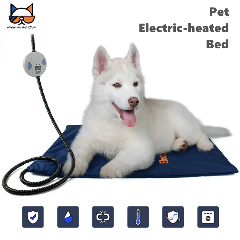 Pet Electric Heating Pad Washable Adjustable Temperature Waterproof Warming Blanket Bed for Dog Cat Small Animal Winnter Used