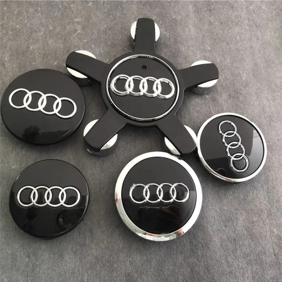 4pcs AUDI A3 A4 A5 A6 A7 A8 S4 Q7 Q3  Wheel Center Cap Hub Covers 60mm 61mm 68mm 69mm 135mm Car Styling  Badge  Auto Accessories