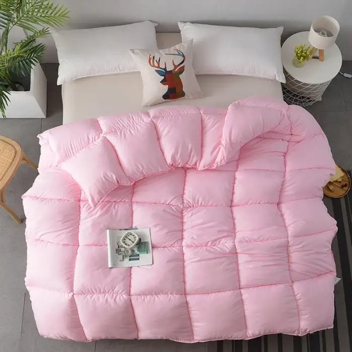 Hotel Quality down Alternative Filling Comforter Thick Warmth for All Seasons Fiber Filled Durable King Size Bedding Gift