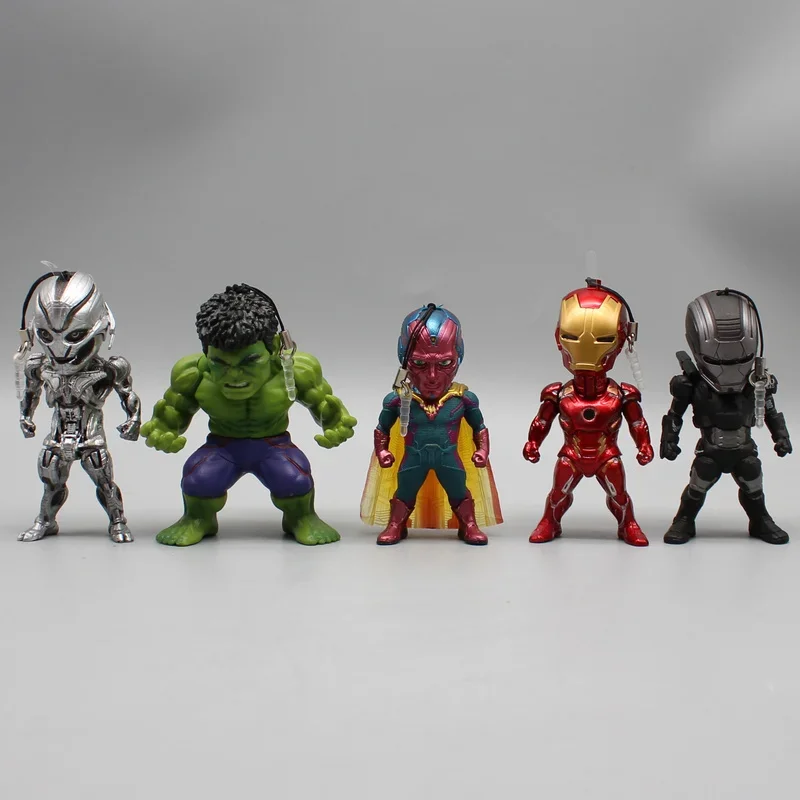 4/5/6pcs Marvel The Avengers Iron Man Figures  Infinity War Thanos Ironman Spiderman Captain American Hulk Black Panther Figure