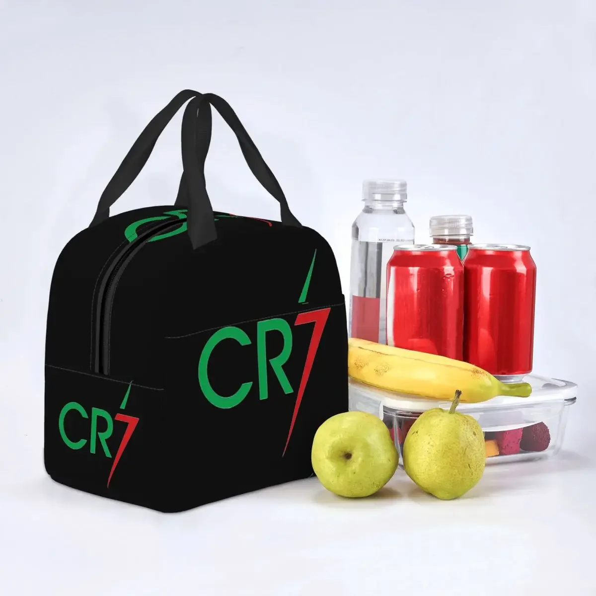 Portugal Soccer Number 7 Lunch Bag Cooler Thermal Insulated Football Gift Lunch Box for Women Work School Food Picnic Tote Bags