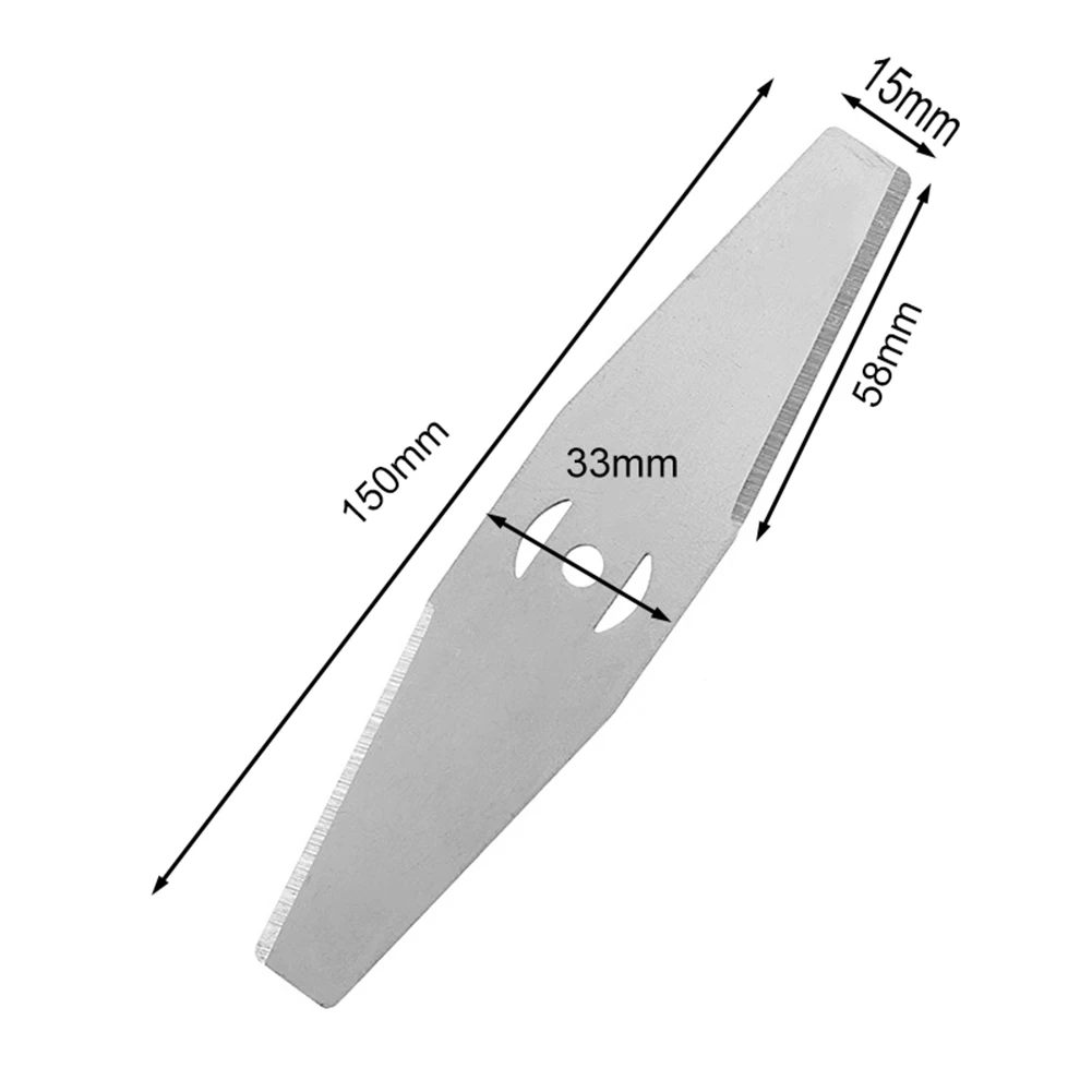 Trimmer Head Lawn Mower Fitting Parts Garden Power Tool Replacement Blade 10pcs 15cm Replacement Saw Blades Metal Grass String