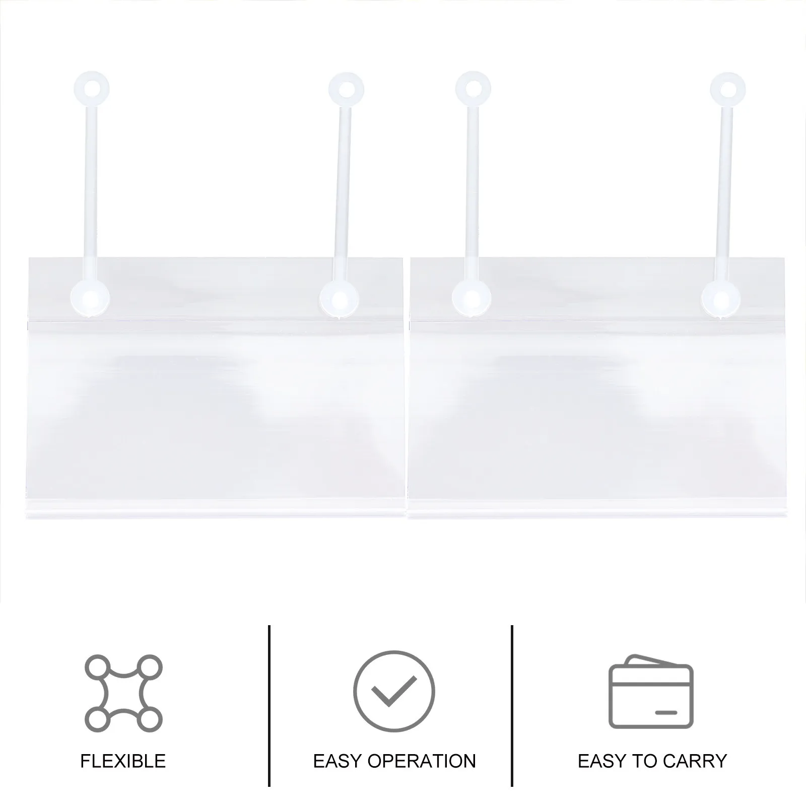 

25 шт. ПВХ-ценники: премиум-материал, легкие, портативные, для магазинов, с креплением на защелке, для супермаркетов и торговых центров