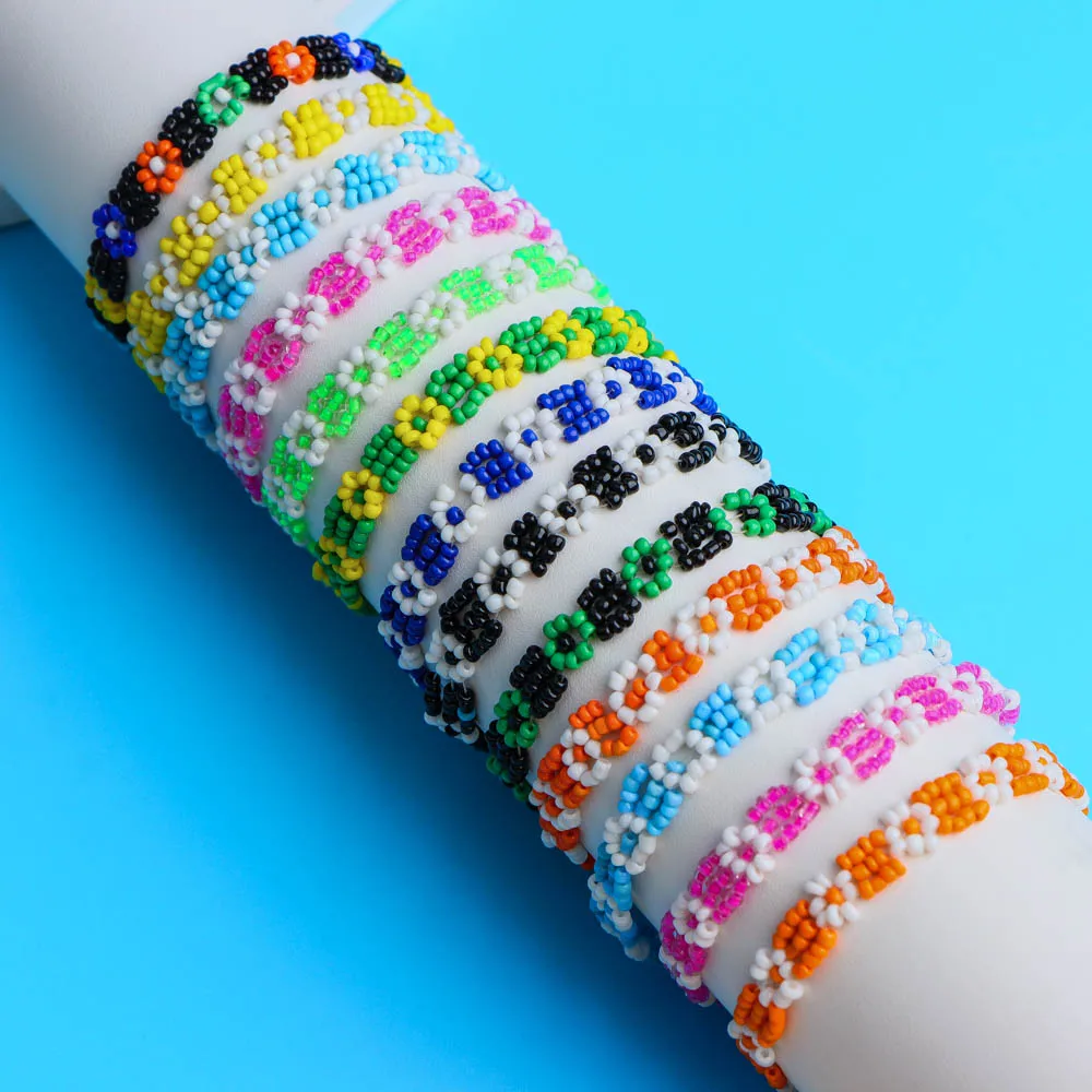 10/20Pcs/Lot Popcorn Beads Sweet Cute Charm Multicolor Bracelets For Women Wish Good Luck Birthday Party Jewelry Friendship Gift