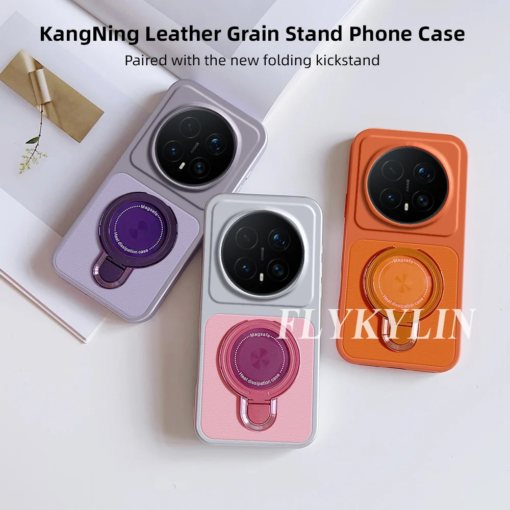 For Honor Magic 8 7 6 Lite Pro Anti Drop Protective Shell With Lychee Leather Surface For Ultra-thin Bracket