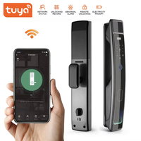 Smart lock High quality anti-theft door guest room door Tuya intelligent locking   safety lock WIFI smart home door lock