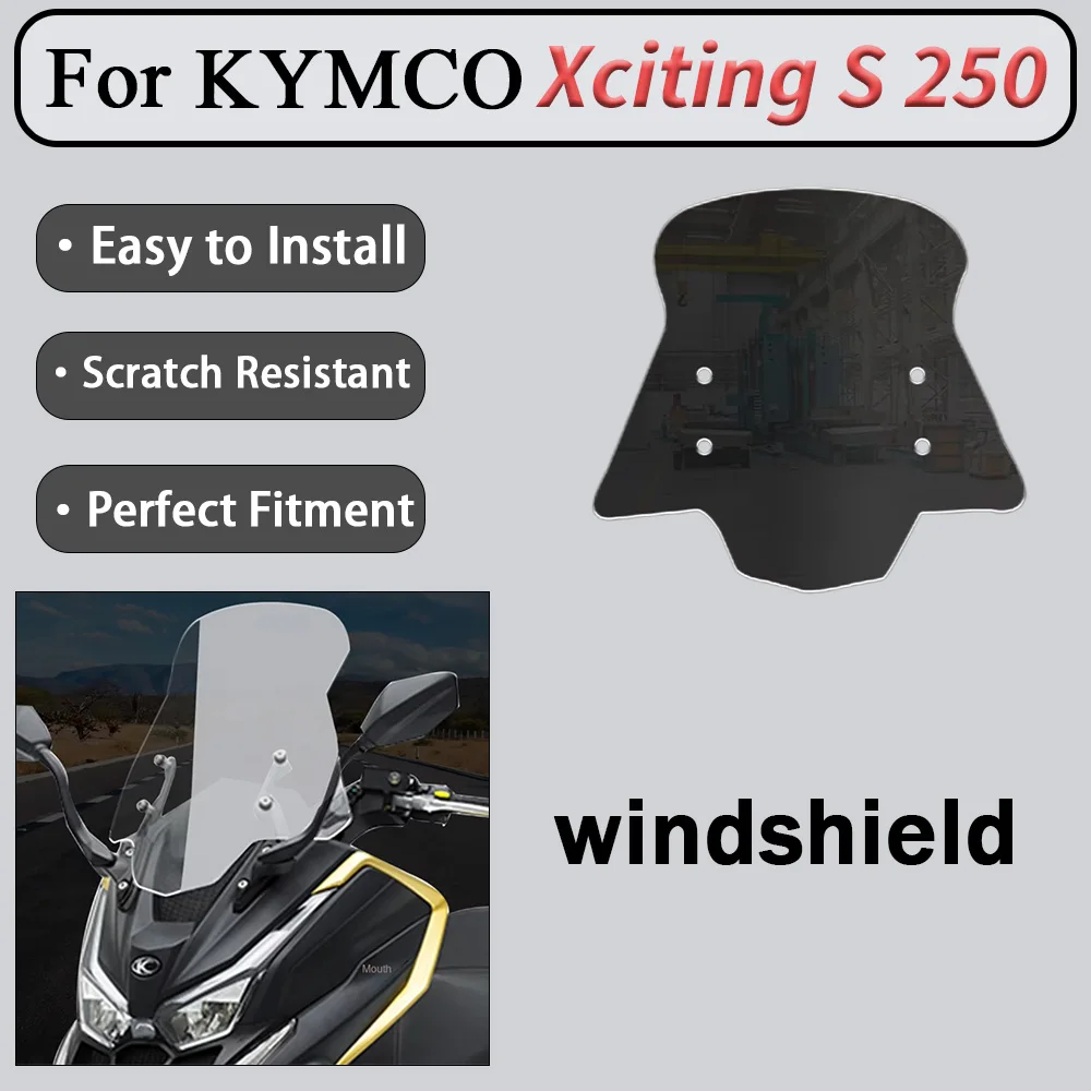 FOR KYMCO Xciting S 250 was modified to CK250T, and the front windscreen was enlarged and widened to S350