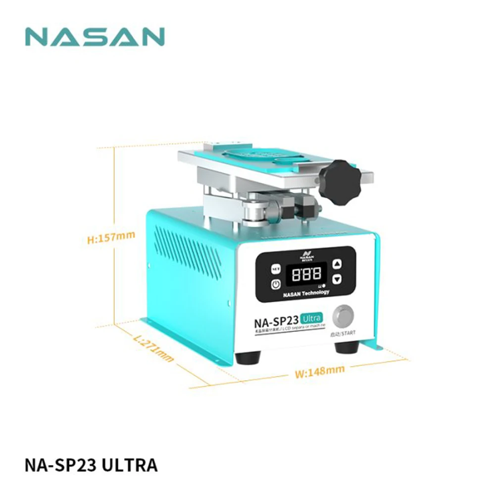 Nasan SP-23 Ultra 7-inch Rotary Screen Heating Separator With Built-in Vacuum Pump For Phone LCD Screen/OCA Glue Remove Machine