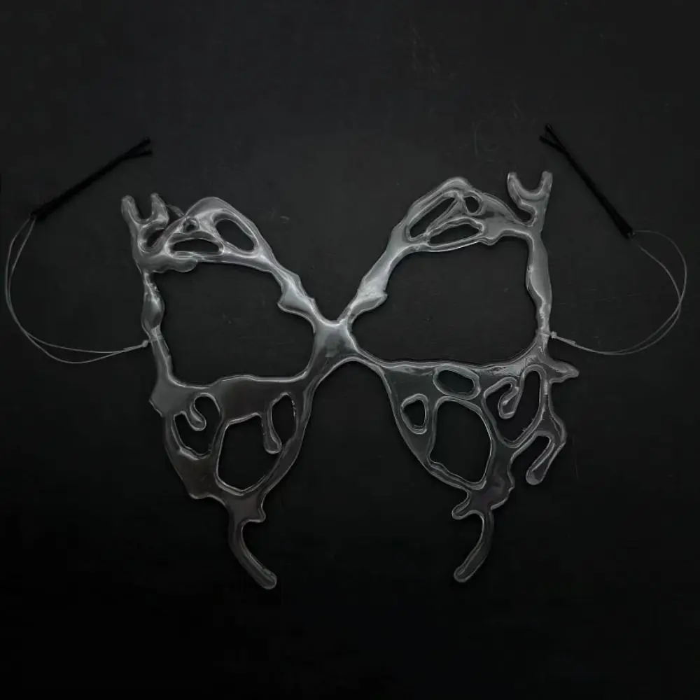 شخصية الحيوان فراشة قناع الراتنج أقنعة هالوين شفافة تأثيري حلي مع مشبك شعر حفلة تنكرية الدعائم المشجعين #2