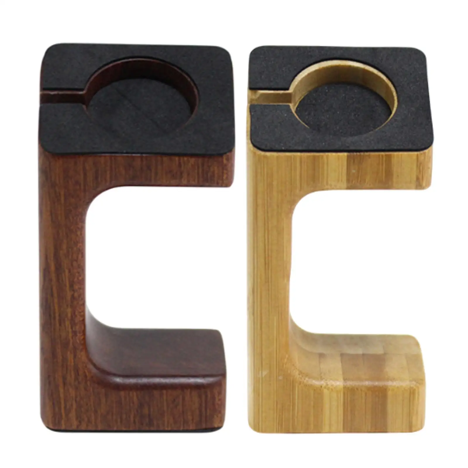 حامل ساعة ذكية خشبي مدمج ورف ساعة ثابت لمكتب النوم على الطاولة