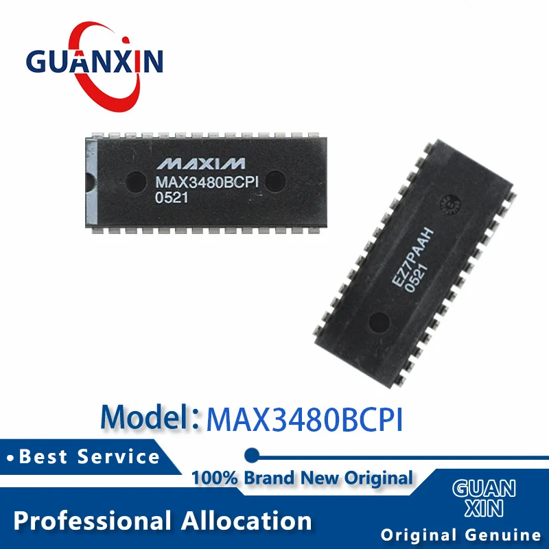 MAX3480BCPI + dip-28, MAX3480BCPI, 100% Nova Marcação