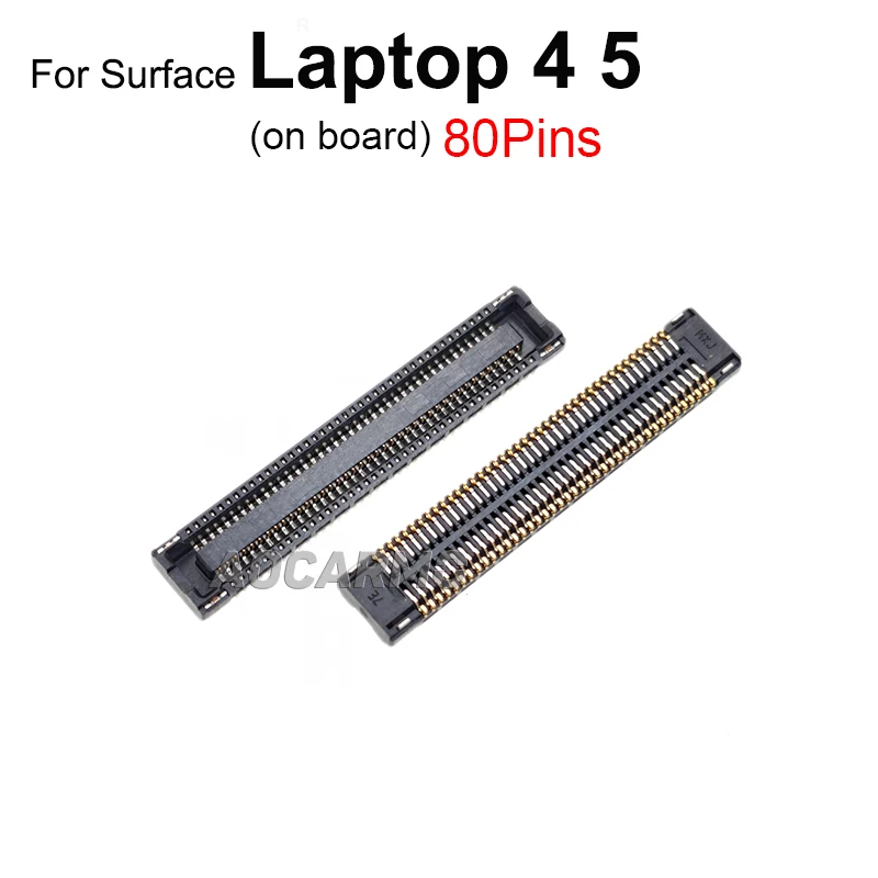 Aocarmo Touch Connector LCD Screen Flex FPC 80Pins 60 Pin On Board For Surface Laptop 4 5 1951
