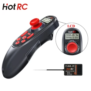 HOTRC Radyo Sistemi (Verici ve F-06A aralığı 6 kanallı alıcı RC Tekne Modeli için, DS-600, 6CH, 2.4 GHz uzaktan kumanda İlk 10 satış, yelkende daha hafif, rc no. 4
