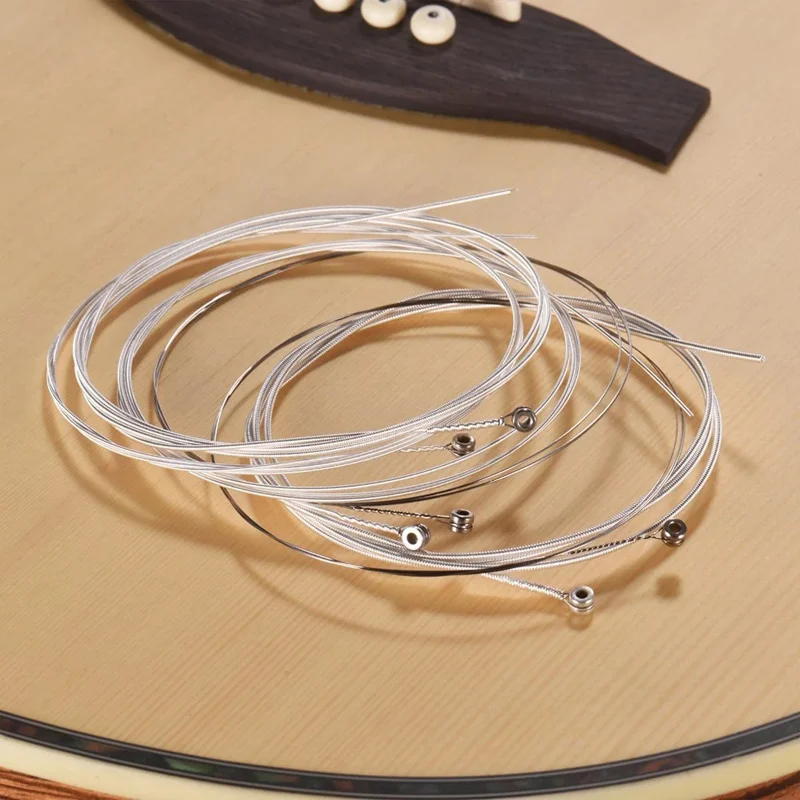 10 Sets Acoustic Guitar Strings Alice A306 Guitar Strings Silver Plated Copper Alloy Wound 010-047 011-052