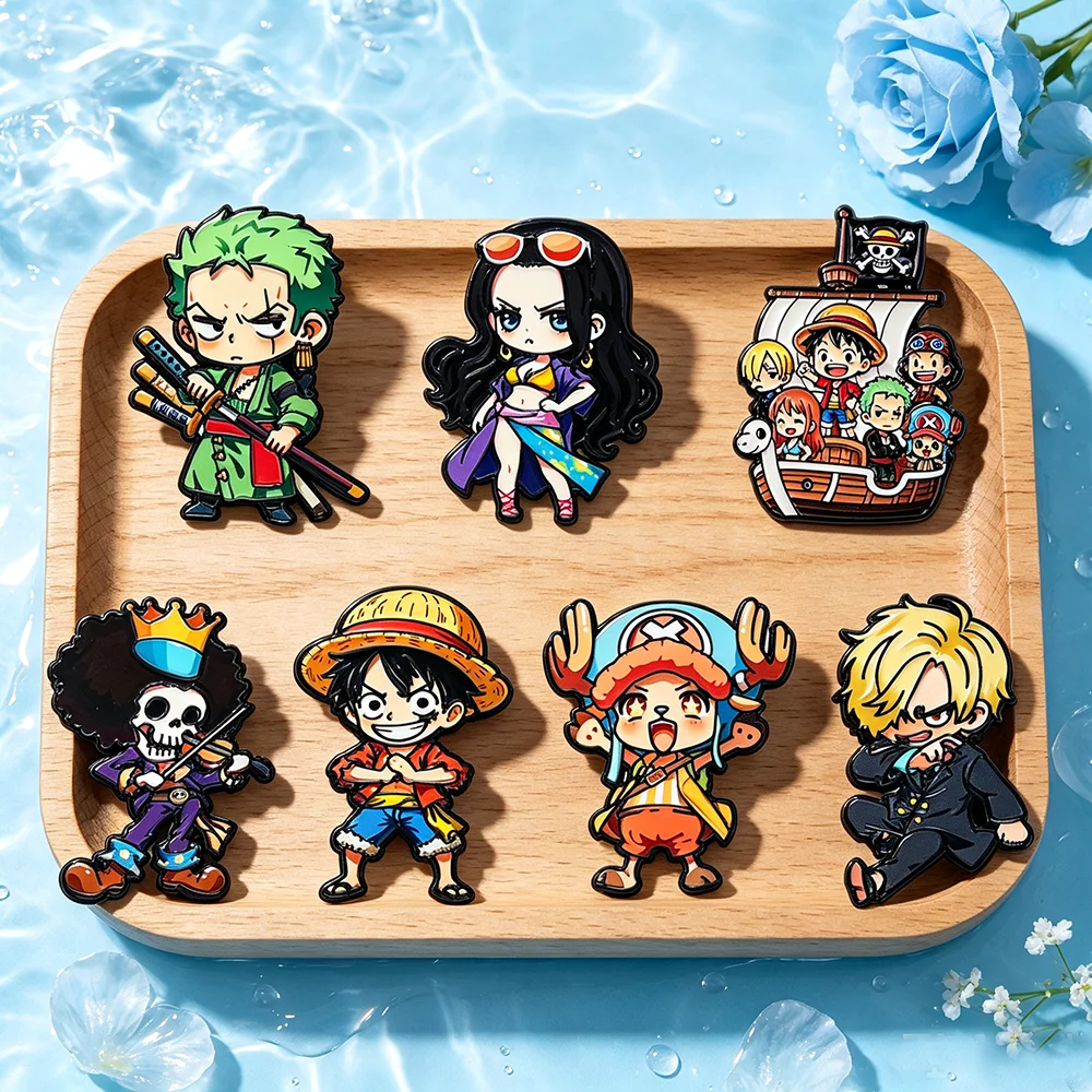 3-7Pcs Anime Chibi Luffy Ename - Anime One Piece Merchandise ulasan dan harga