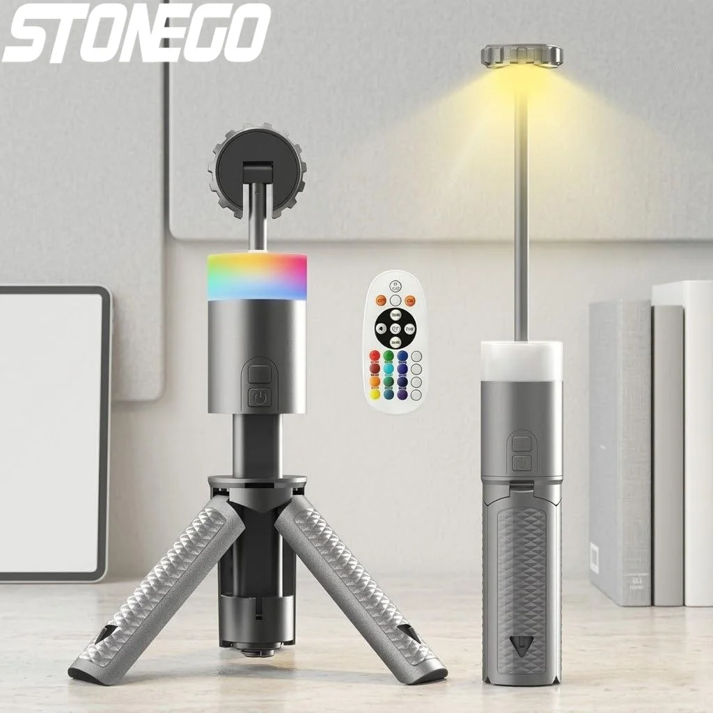 

Многофункциональный фонарь для кемпинга на открытом воздухе, 6000 мАч, выдвижной, 15 цветовых температур, с функцией прожектора, долговечный