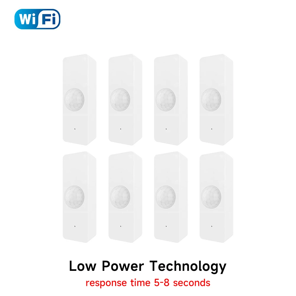 Tuya WiFi Zigbee PIR-bewegingssensor Smart Home Menselijk lichaam Infrarooddetector Beveiliging Smart Life Werkt met Alexa Google