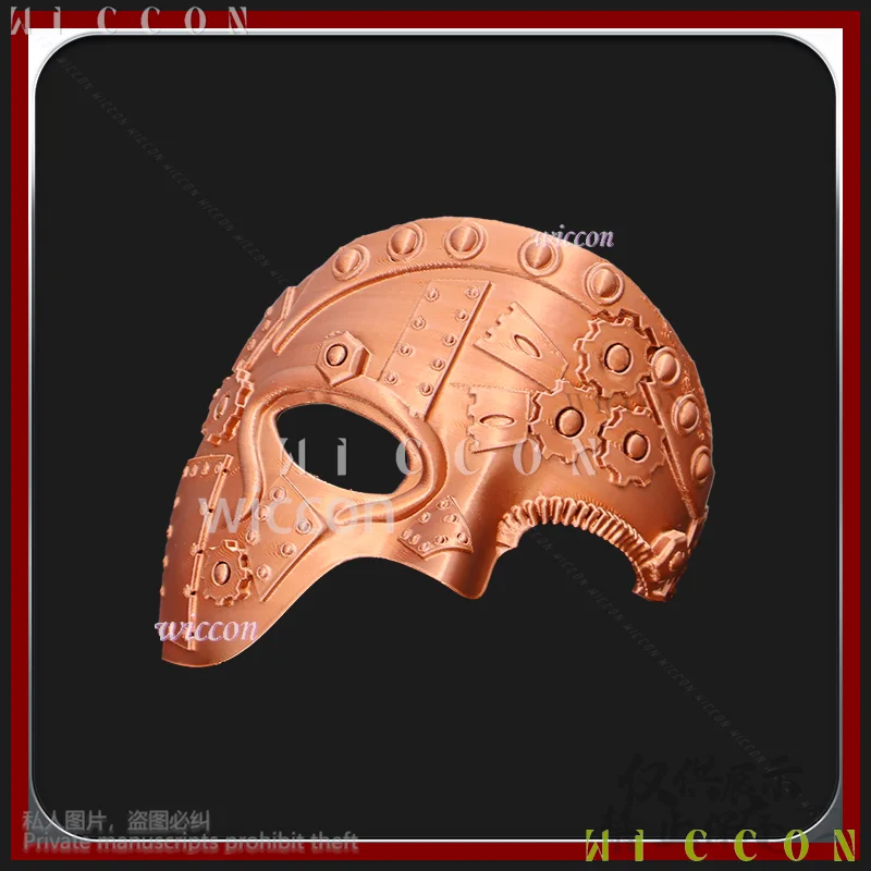 Anime Cos Anime 기계 기어 3D 폴리 젖산 소품 마스크 공포 코스프레 의상 Steampunk 펑크 가장 무도회 정장 반 얼굴