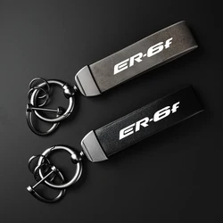 FOR KAWASAKI ER 6F ER-6F ER 6 F ER6F er6f High-Grade leather Motorcycle Keychain Holder Keyring Accessories