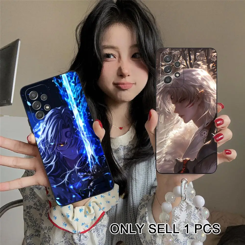 Anime Sesshoumaru Phone Case for Samsung Galaxy A56 55 54 53 52 51 36 35 34 23 16 15 5G Soft TPU Shockproof Cover