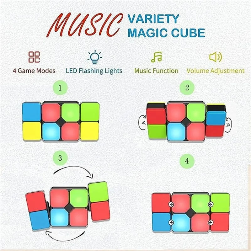 플립슬라이드 게임, 전자 휴대용 게임 |   뒤집고, 밀고, 색상을 일치시켜 시계를 이길 수 있습니다 - 4가지 게임 모드 - 멀티플레이어
