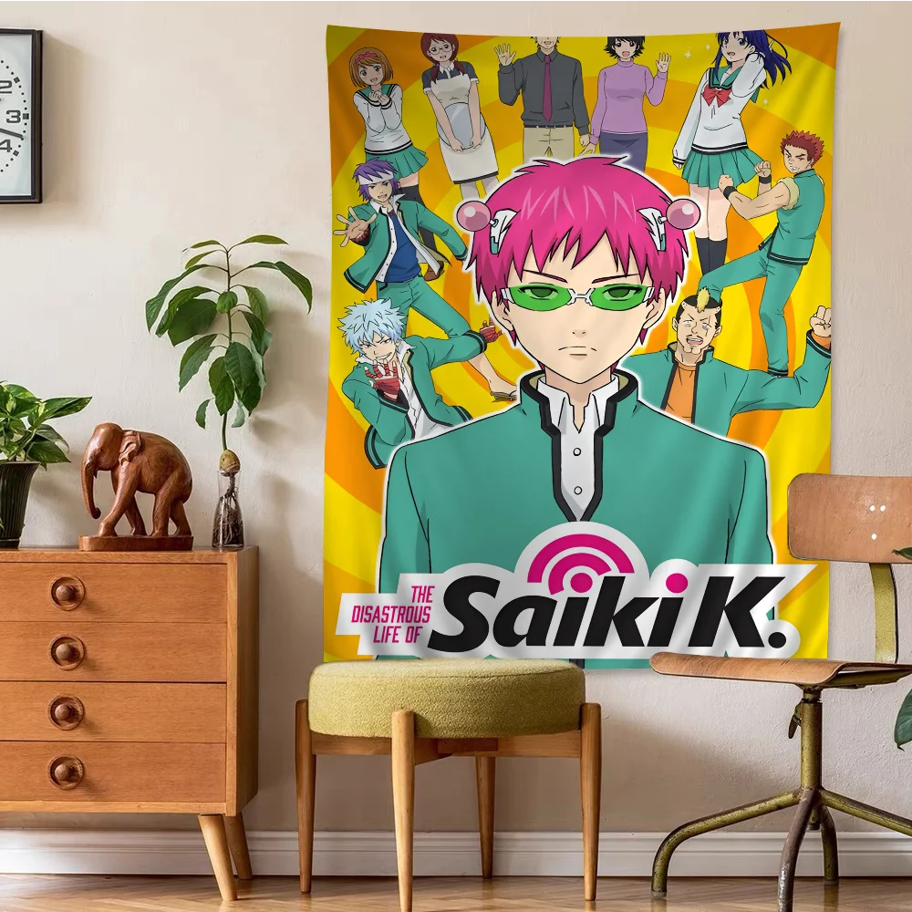 Anime Saiki Kusuo Classic Vintage Posters Waterproof Paper Sticker Coffee House Bar Home Decor