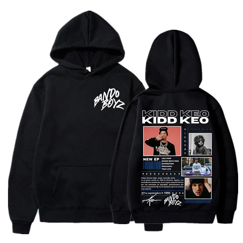 

Рэпер Kidd Keo Bando Boyz Album Tour Merch Толстовки Мужчины Женщины Хип-Хоп Мода Уличная Толстовка Повседневная Комфортная Толстовка Оверсайз