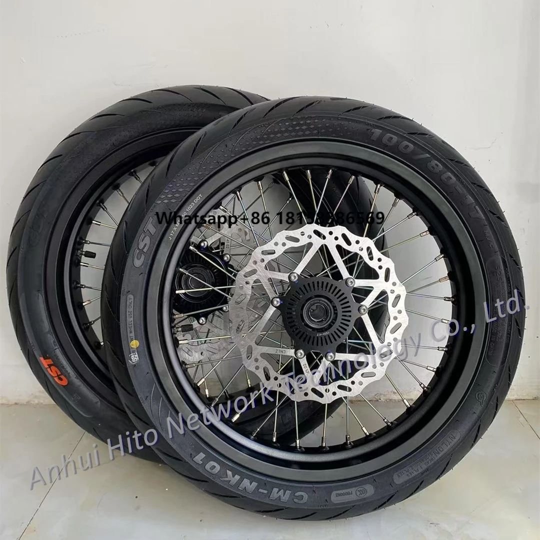 

12500W 21Kw Ultra Bee Wheel Kit Electric Dirt Bike 74V 55Ah Ebike 90 km/h Sutton Motorcycle Parts100/80-17 130/70-17