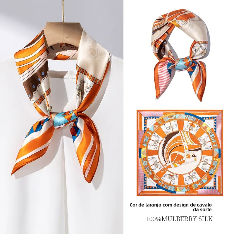 上海ストーリーシルクスカーフネクタイ高級感のある女性用パシュミナアウターウェアマルベリーシルクスクエアスカーフショールママギフト