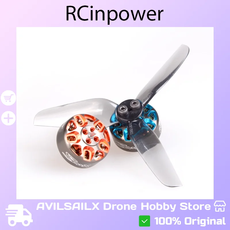 

RCinpower SmooX1404Plus 2750KV Brushless Motor - For 3-6S FPV Racing Drone Quadcopter