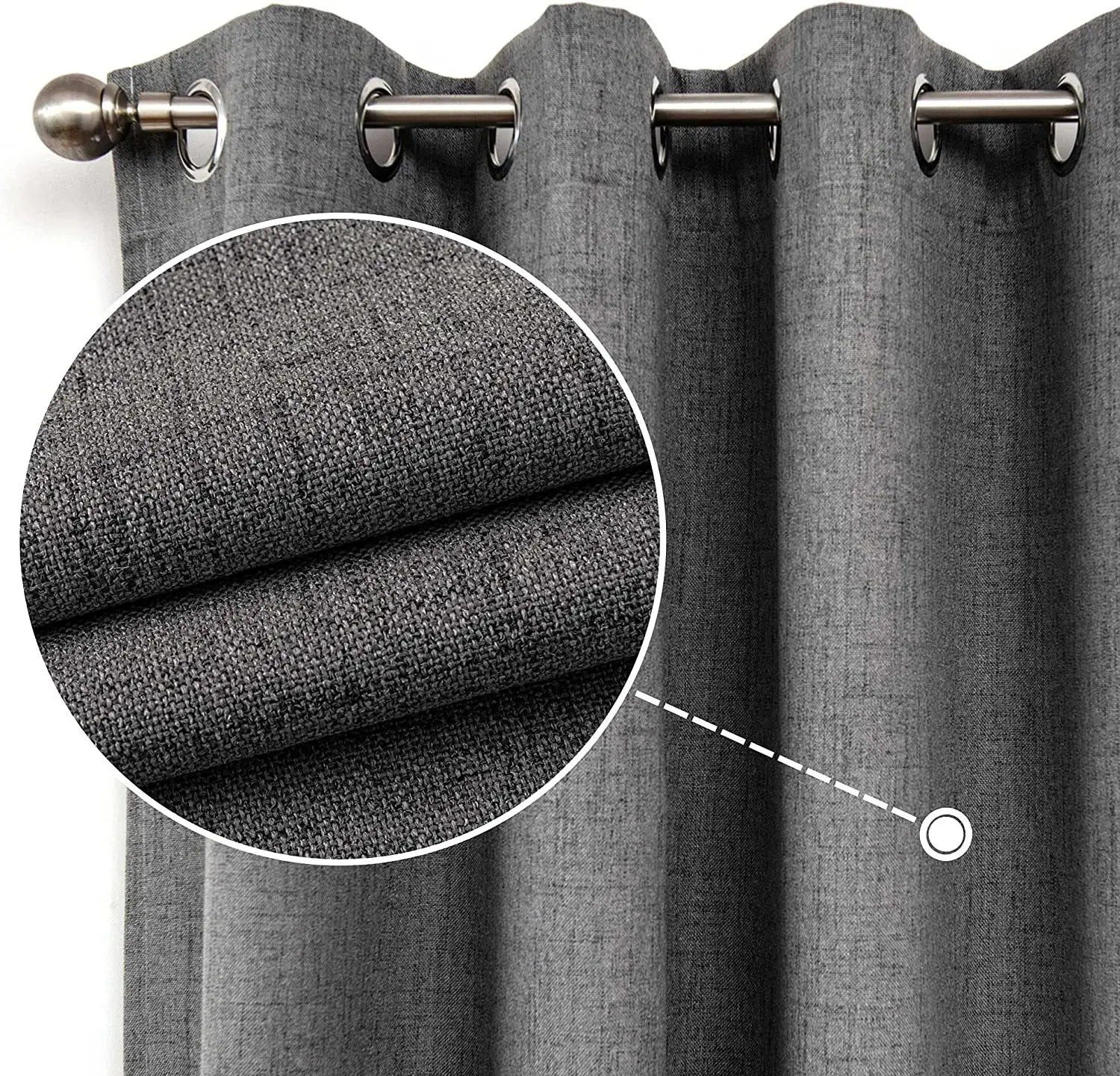 Full blackout bedroom curtain sunshade cloth high density fabric customizable style and color