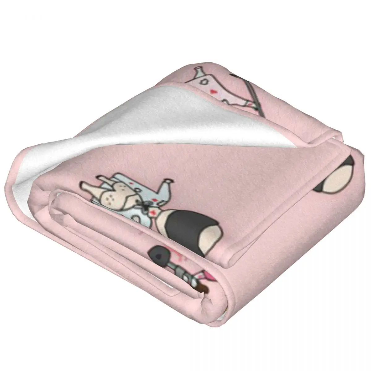 Doctor Nurse Enfermera En Apuros Merch Blanket Soft Warm Flannel Throw Blanket Cover for Bed Livingroom Picnic Travel Home Couch