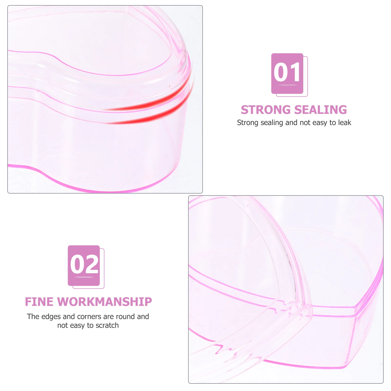 

3pcs Plastic Storage Containers Candy Chocolate Boxes For Jewelry Coins Hairpins Decorative Sundries Container Organizer