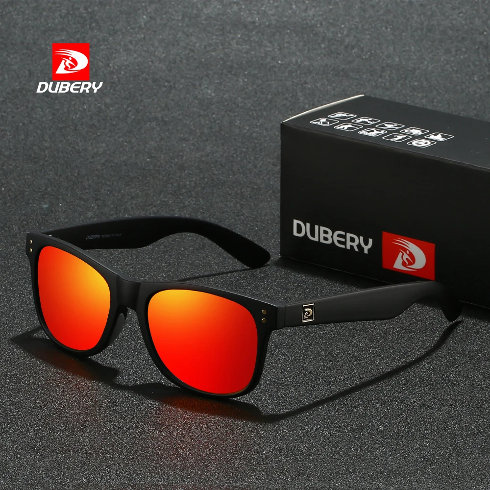 DUBERY Full Rim Polarized Fashion Sunglasses For Men And Women 6 Colors Model 810