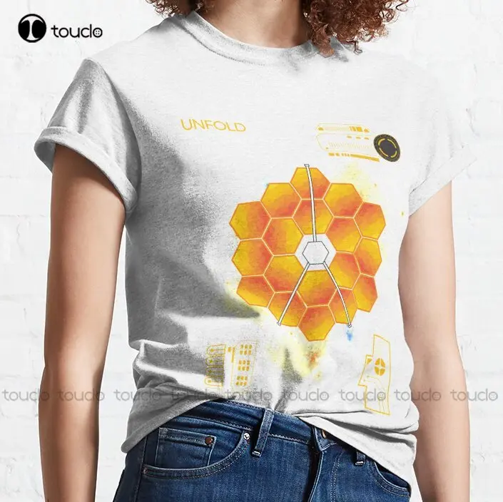 James Webb Space Telescope Fan Art Classic T-Shirt Gym Shirts Men Outdoor Simple Vintag Casual T Shirts Fashion Tshirt Summer