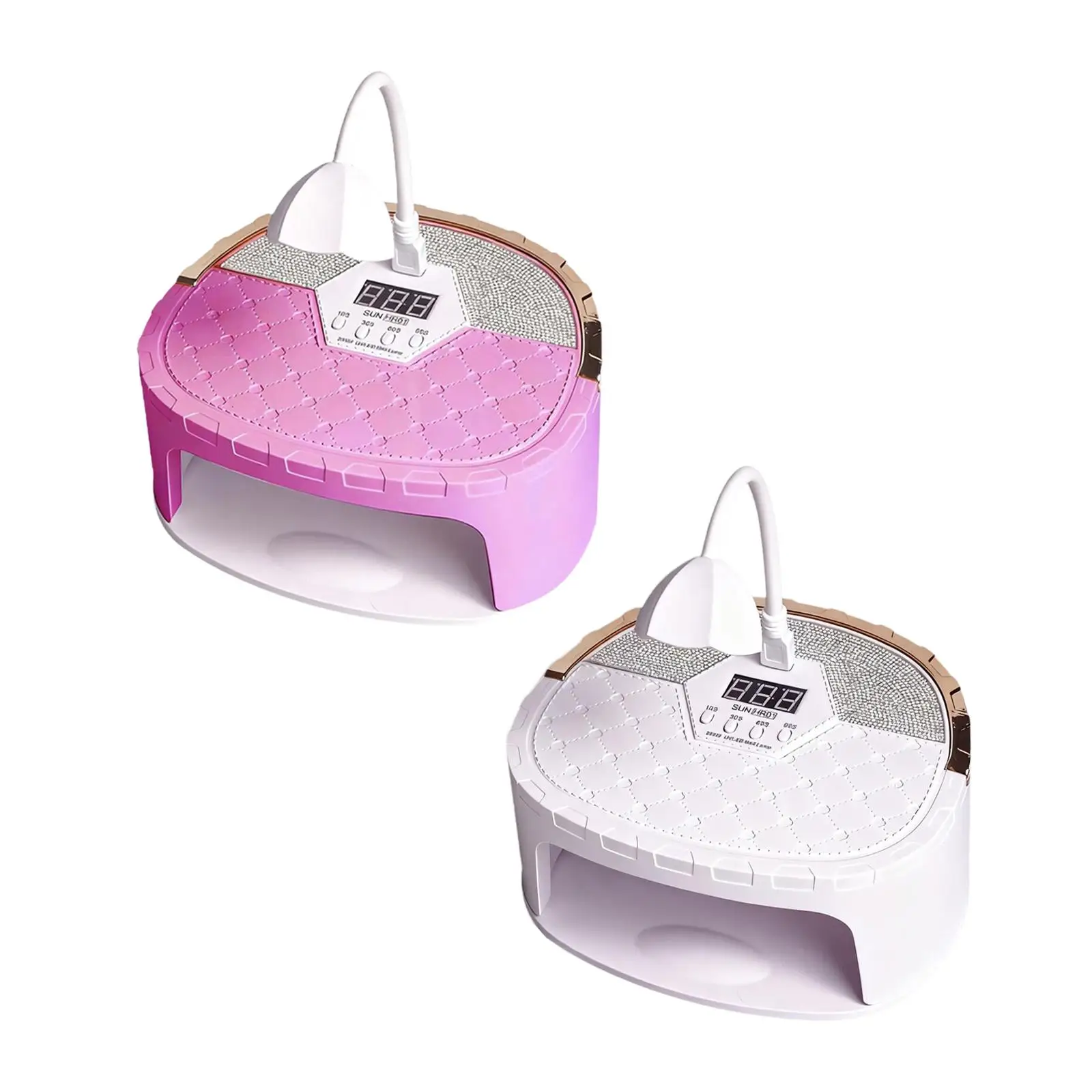 LED-nagellamp Veelzijdig Lage warmtemodus Compacte handsensor Krachtig 4-timers Gemakkelijk schoon te maken Nageldroger Gel-nagellamp Professioneel