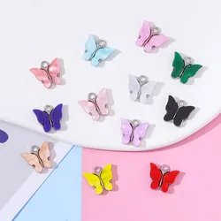 20Pcs 14x12mm Colorful Resin Animal Butterfly Pendants For Jewelry Making Pendants Necklaces Earrings DIY Handmade Accessories