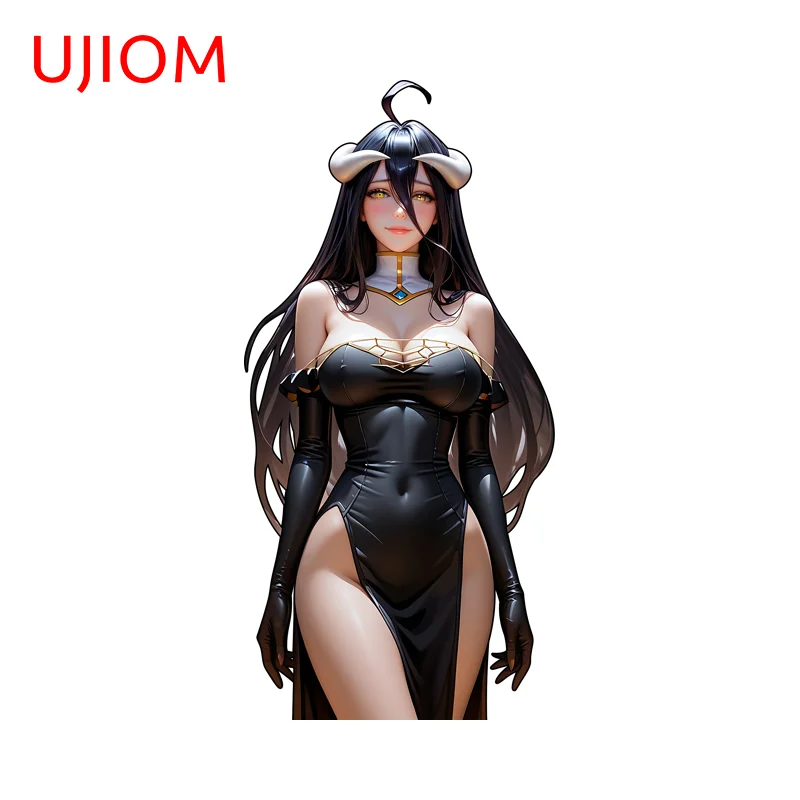 UJIOM Hentai Albedo Black Style Wall Sticker Waifu Devil Horns Beautiful Exquisite Decal Creative Personality Amusing Wallpapers
