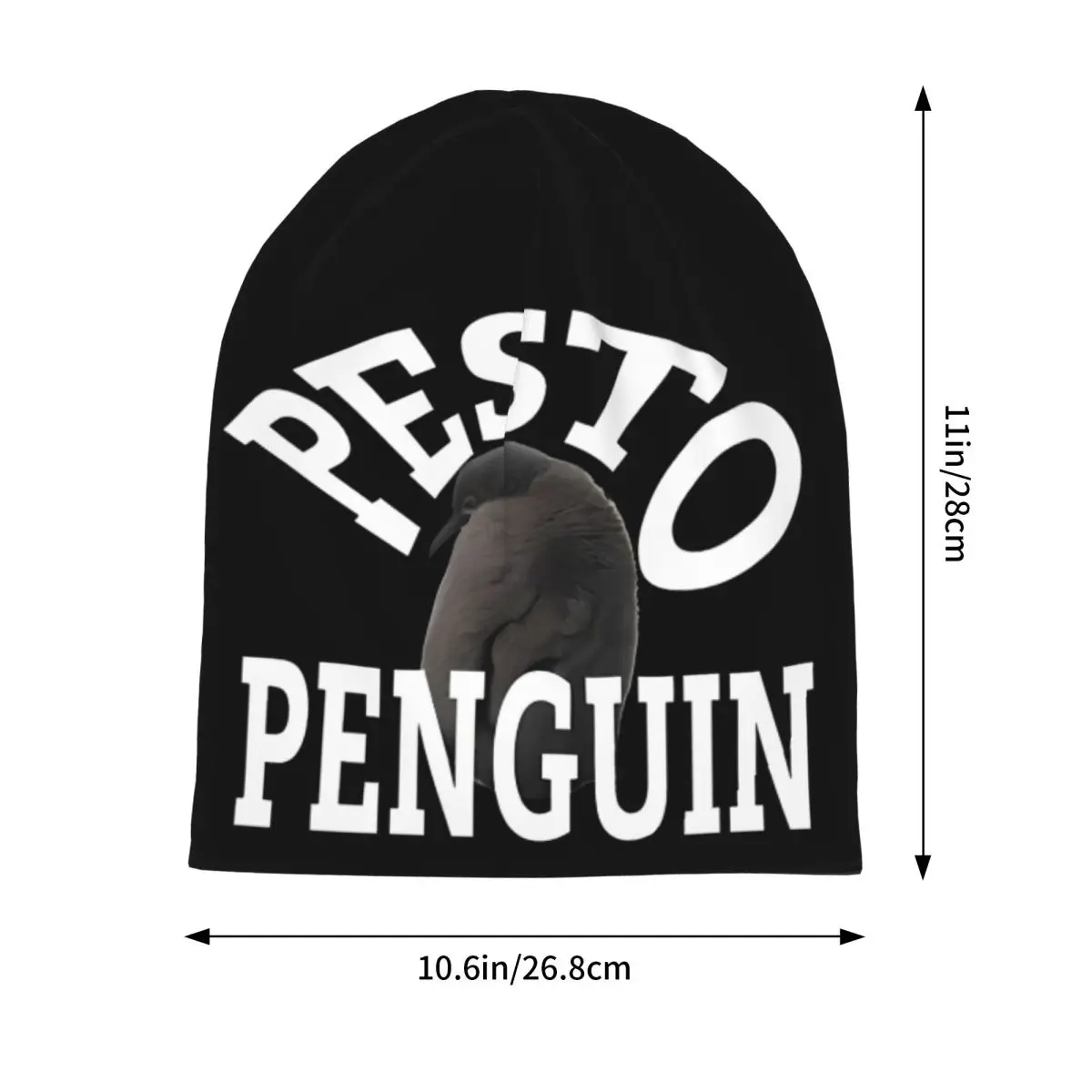 Cute Pesto Penguin Bonnet Hats Cool Ski Skullies Beanies Hats Animal for Men Women Spring Head Wrap Cap