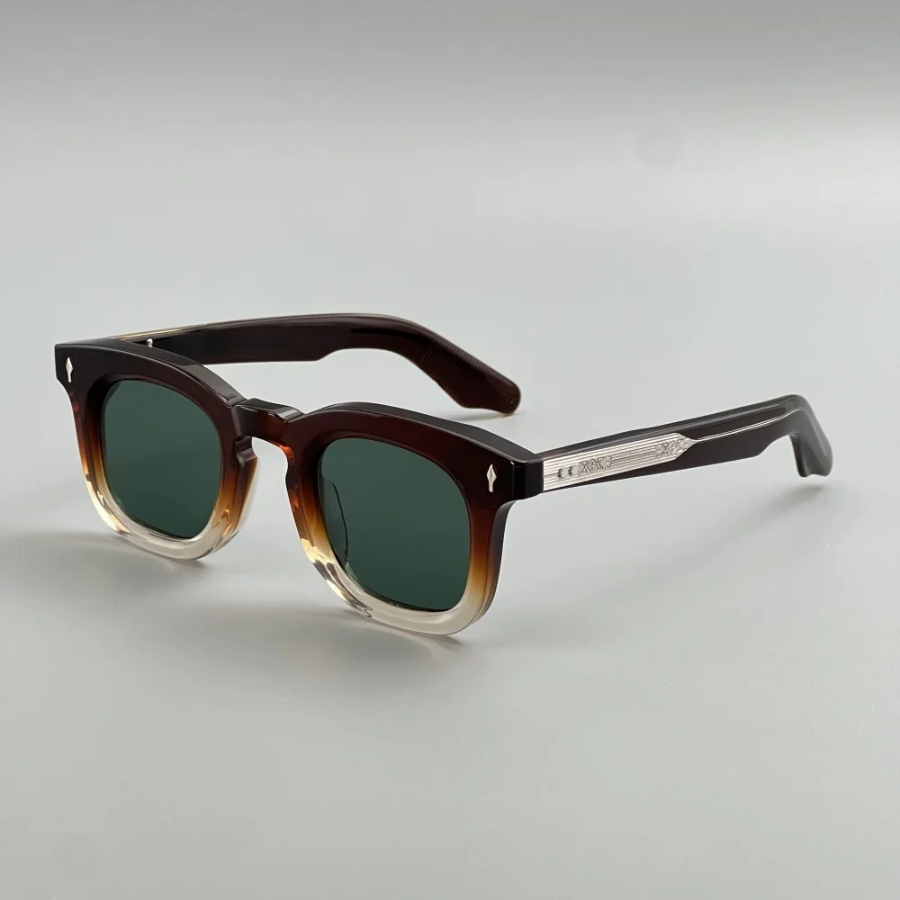 

DEVAUX Handmade Round Sunglasses Thick Acetate Unique Design UV400 Premium Eyewear for Men and Women