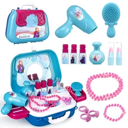 Disney backpack toy genuine cartoon Minnie mouse makeup dressing table makeup box girls makeup toy Christmas present