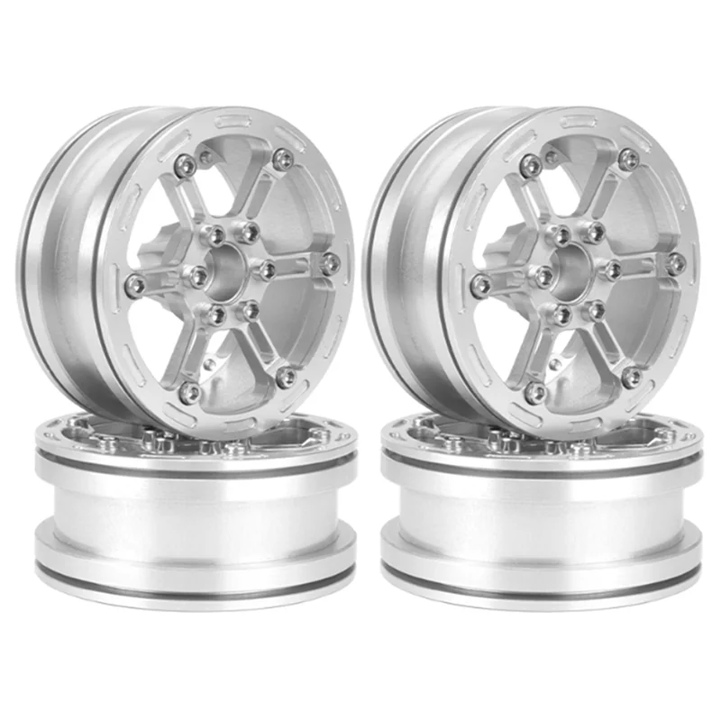 56G Light Weight 2.2 Metal Beadlock Wheel Rim Hub for 1/10 RC Crawler Car Axial SCX10 Wraith Capra RR10 Traxxas TRX4,6