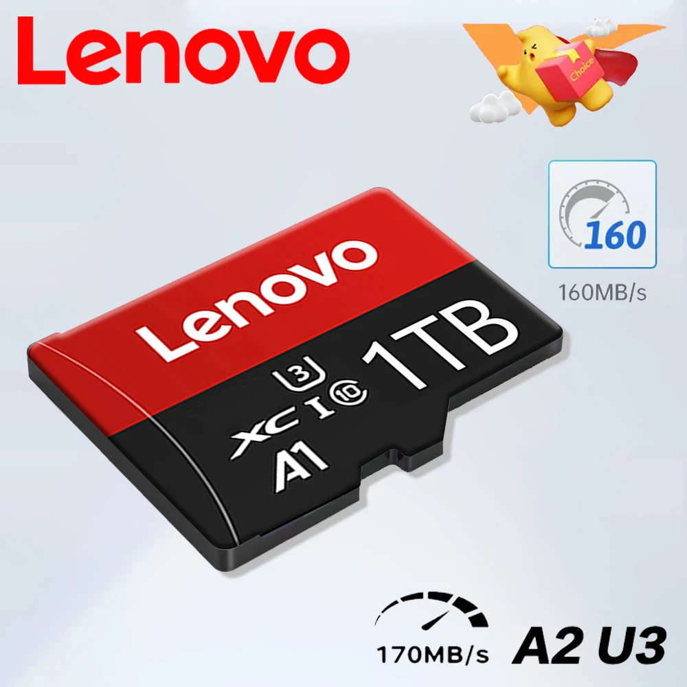 Lenovo 128GB SD Memory Card 2TB 1TB SD Card 256GB Ultra-fast Transfer Micro TF SD Card 512GB Cartao De Memoria For Phone PC