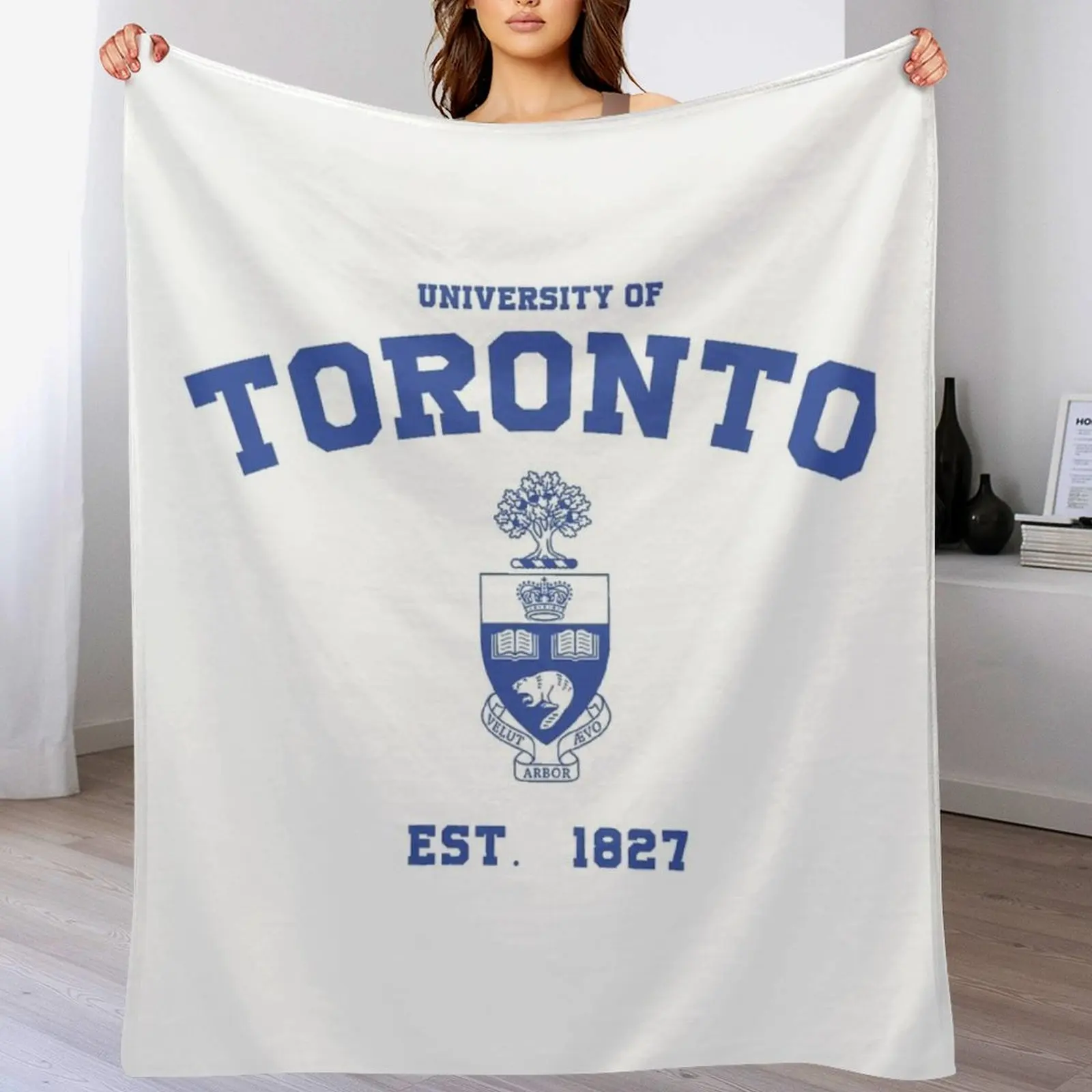 

University of Toronto Throw Blanket Blankets For Sofas Comforter Bed linens Sofa Throw Blankets