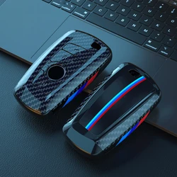 Carbon Fiber Car Key Case Capa, Chaveiro, Auto Styling Acessórios, Shell para BMW F30, F20, F10, F18, F22, F01, X3, X4, F06, F02, M3, M5