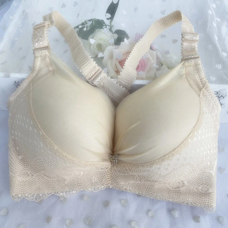 Reggiseno Extra spesso 10cm petto piccolo intimo raccolto e addensato petto piatto da donna senza lingerie con anello in acciaio per le donne